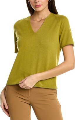 Raglan V-Neck Cashmere Sweater-AA