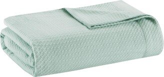 Gracie Mills Egyptian Cotton Blanket, Seafoam - Twin