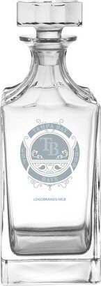 Tampa Bay Rays 23.75 Oz Frost Baroque Glass Decanter