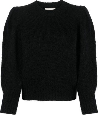 Black Emma Mohair-blend Knit Jumper