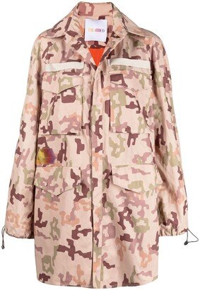 Camouflage-Print Parka