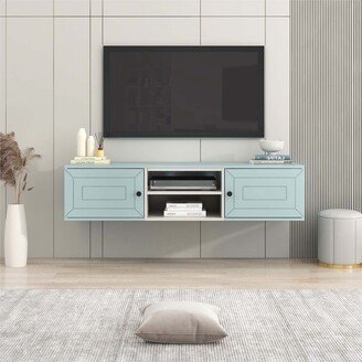 Wall Mounted 60 Floating TV Stand with Large Storage Space