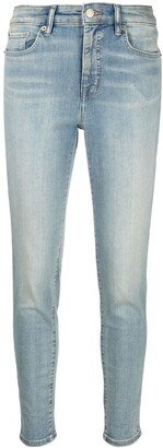 Faded Skinny Ankle Jeans