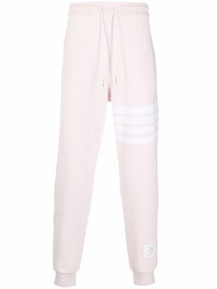 Ottoman rib 4-Bar stripe track pants