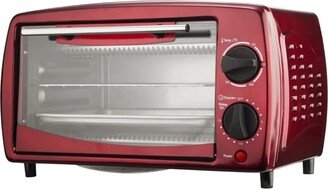 Brentwood 9-Liter (4 Slice) Toaster Oven Broiler (Red)