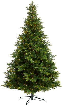 North Carolina Spruce Artificial Christmas Tree with 750 Clear Lights and 1912 Bendable Branches, 9'