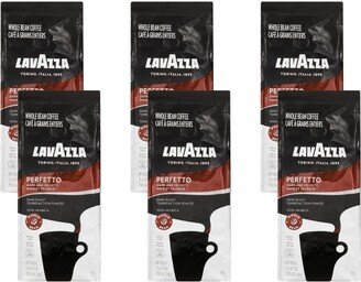 Lavazza Perfetto Dark Roast Whole Bean Coffee - Case of 6/12 oz