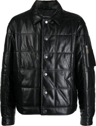 Homebody quilted leather jacket