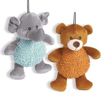 Collections Etc Giggling Dog Toys - Set of 2