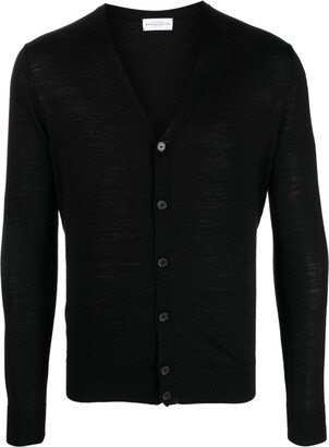 V-neck wool cardigan-AN