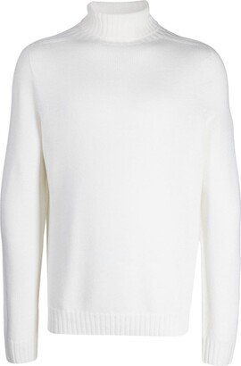 Roll-Neck Ribbed Jumper-AG