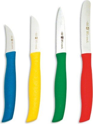 TWIN Grip 4-pc Multi-Colored Paring Knife Set