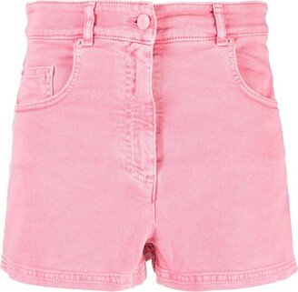 High-Waisted Denim Shorts-AI