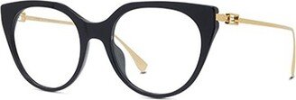 Fendi Eyewear Cat-Eye Glasses-AA