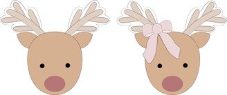 Reindeer 2 With Or Without Bow Cookie Cutter