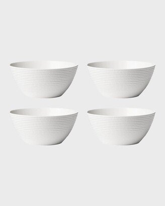 LX Collective White Fruit Bowls, Set of 4