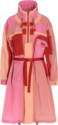 Maia Colour-Block Belted Coat