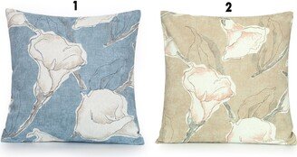 Magnolia Home Calla Ocean Decorative Pillow Cover. Accent Throw Pillow, Home Decor.