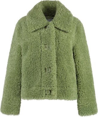 Melina Single-Breasted Faux Fur Coat