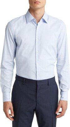 Hank Solid Stretch Oxford Cloth Dress Shirt