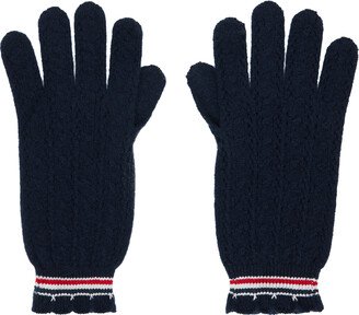 Navy Touchscreen Gloves-AA