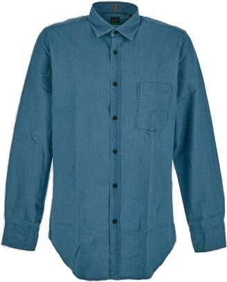 Buttoned Long-Sleeved Shirt-CP