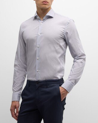 Men's Striped Lyocell Dress Shirt