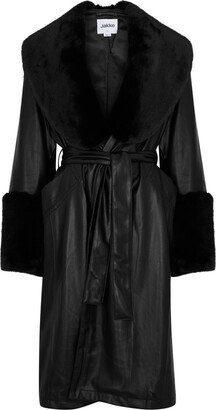 Jakke Bailey Faux Leather Coat-AB