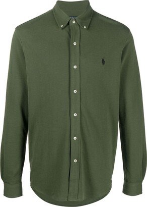 Logo-Embroidered Button-Down Shirt