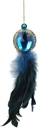 Northlight 10 Peacock Feather Jeweled Tassel Christmas Ornament - Blue