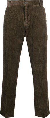 Corduroy Straight-Leg Trousers-AS