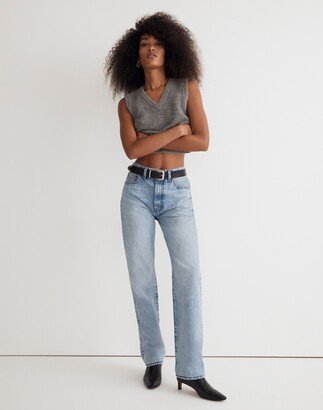 The Petite '90s Straight Jean in Mercer Wash