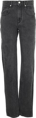 Vanda Mid-Rise Straight-Leg Jeans-AA