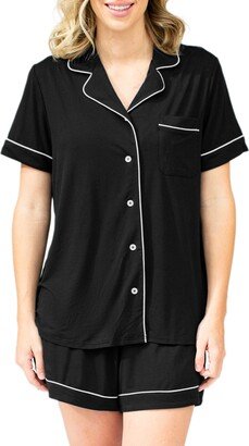 Clea Classic Short Sleeve Maternity/Nursing/Postpartum Pajamas