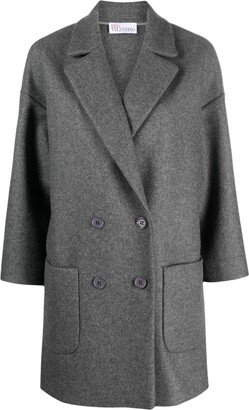 Notched-Lapels Double-Breasted Coat-AE