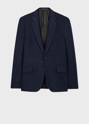 The Soho - Tailored-Fit Navy Wool Two-Button Blazer