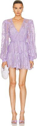 Nysa Short Dress in Lavender