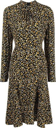 Câllas Milano Leopard-Print Silk Midi Dress