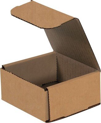 Box Partners Corrugated Mailers 4 x 4 x 1 Kraft 50/Bundle M441K