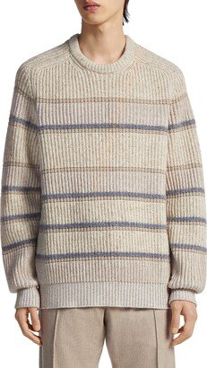 Stripe Cashmere & Silk Sweater