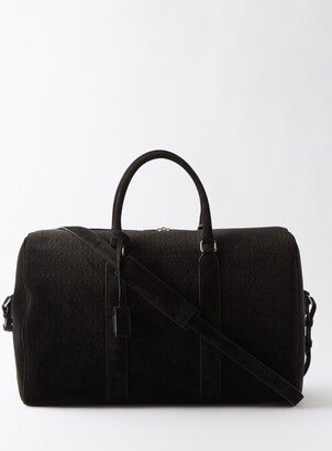 48h monogram Velvet And Leather Holdall