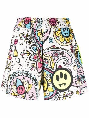 Logo-Print Cotton Shorts