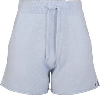 Tirillm Nina Knitted Lounge Shorts, Light Blue