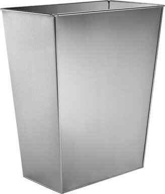 74 Quart Stainless Steel Waste Container Wall Hugger Open Garbage Can Bucket for Indoor Home Kitchens, Silver, 51-701-SS