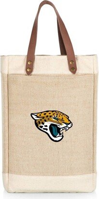 NFL Jacksonville Jaguars Pinot Jute Insulated Wine Bag - Beige