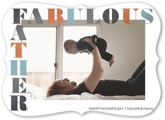 Father's Day Cards: Fabulous Father Father's Day Card, White, 5X7, Matte, Signature Smooth Cardstock, Bracket