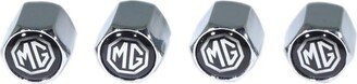 Chrome Valve Stem Tire Caps, Style Mg