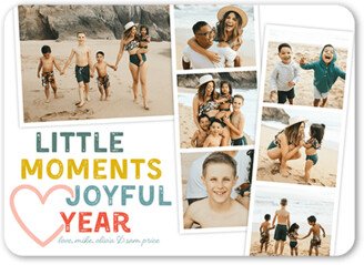New Year's Cards: Love Little Moments New Year's Card, White, 5X7, New Year, Standard Smooth Cardstock, Rounded