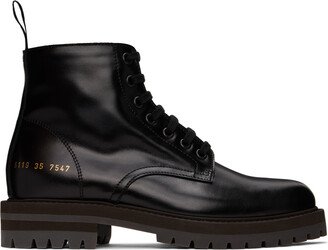 Black Combat Boots-AB