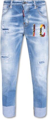 Jennifer Cropped Distressed Jeans